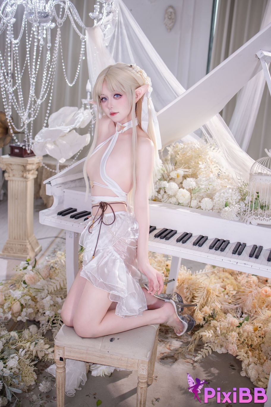 Cosplayer Double wood fusu brest white angel PixiBB.COM 025