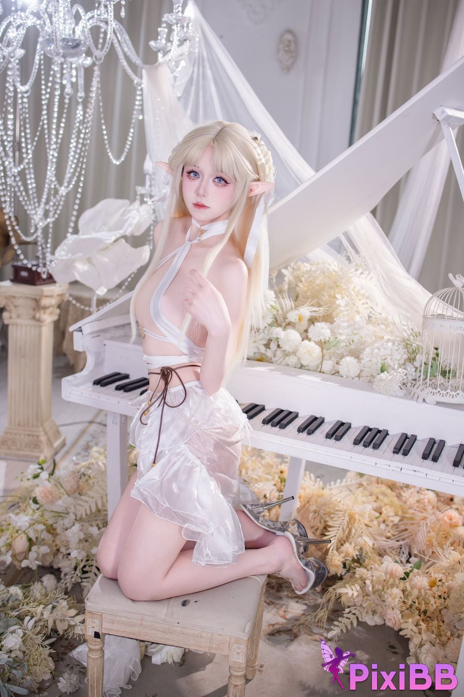 Cosplayer Double wood fusu brest white angel PixiBB.COM 026