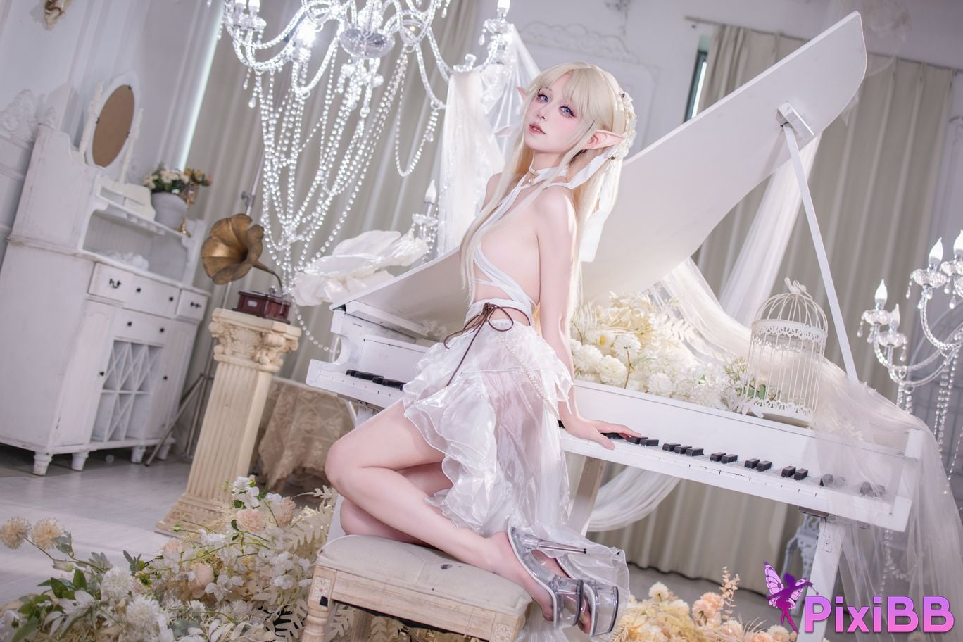 Cosplayer Double wood fusu brest white angel PixiBB.COM 028