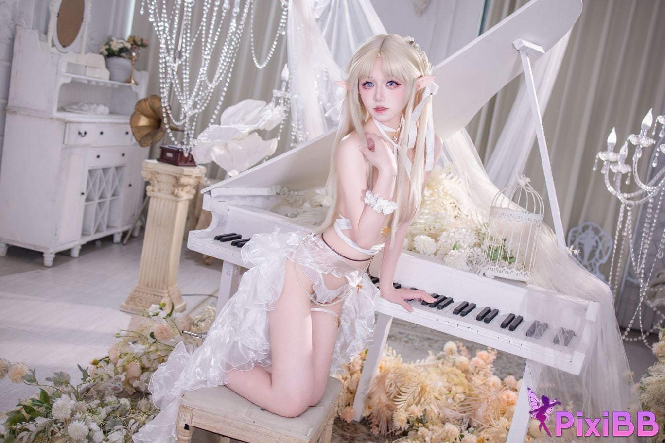 Cosplayer Double wood fusu brest white angel PixiBB.COM 029