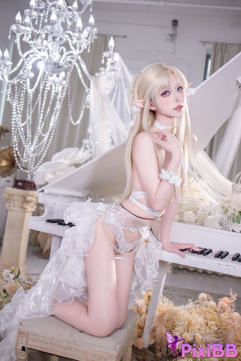 Cosplayer Double wood fusu brest white angel PixiBB.COM 030