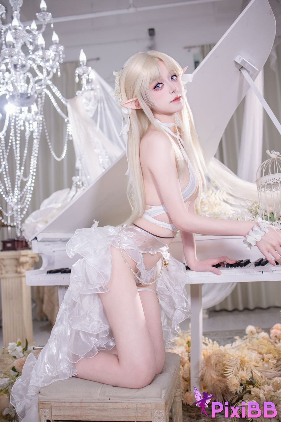 Cosplayer Double wood fusu brest white angel PixiBB.COM 031