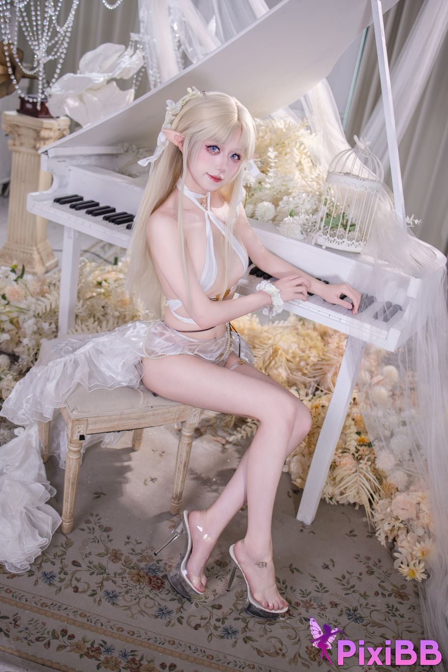 Cosplayer Double wood fusu brest white angel PixiBB.COM 034