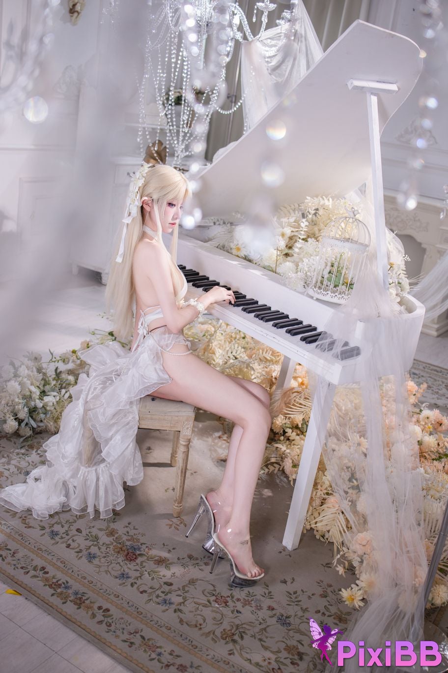 Cosplayer Double wood fusu brest white angel PixiBB.COM 039