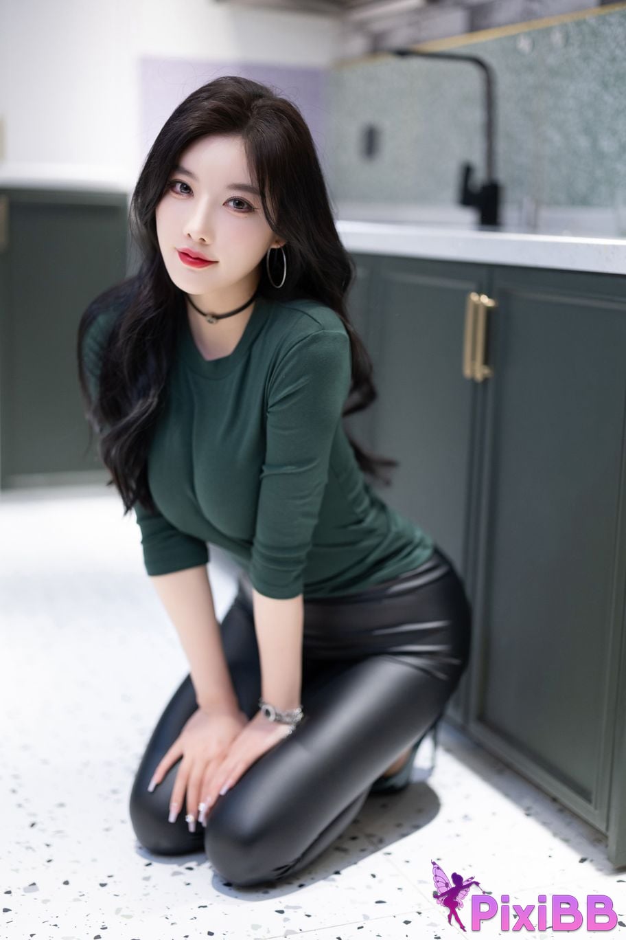 No watermark for in app purchases Yang Chen Chenchen Yome XIUREN model High heels with no bra PixiBB.COM 030