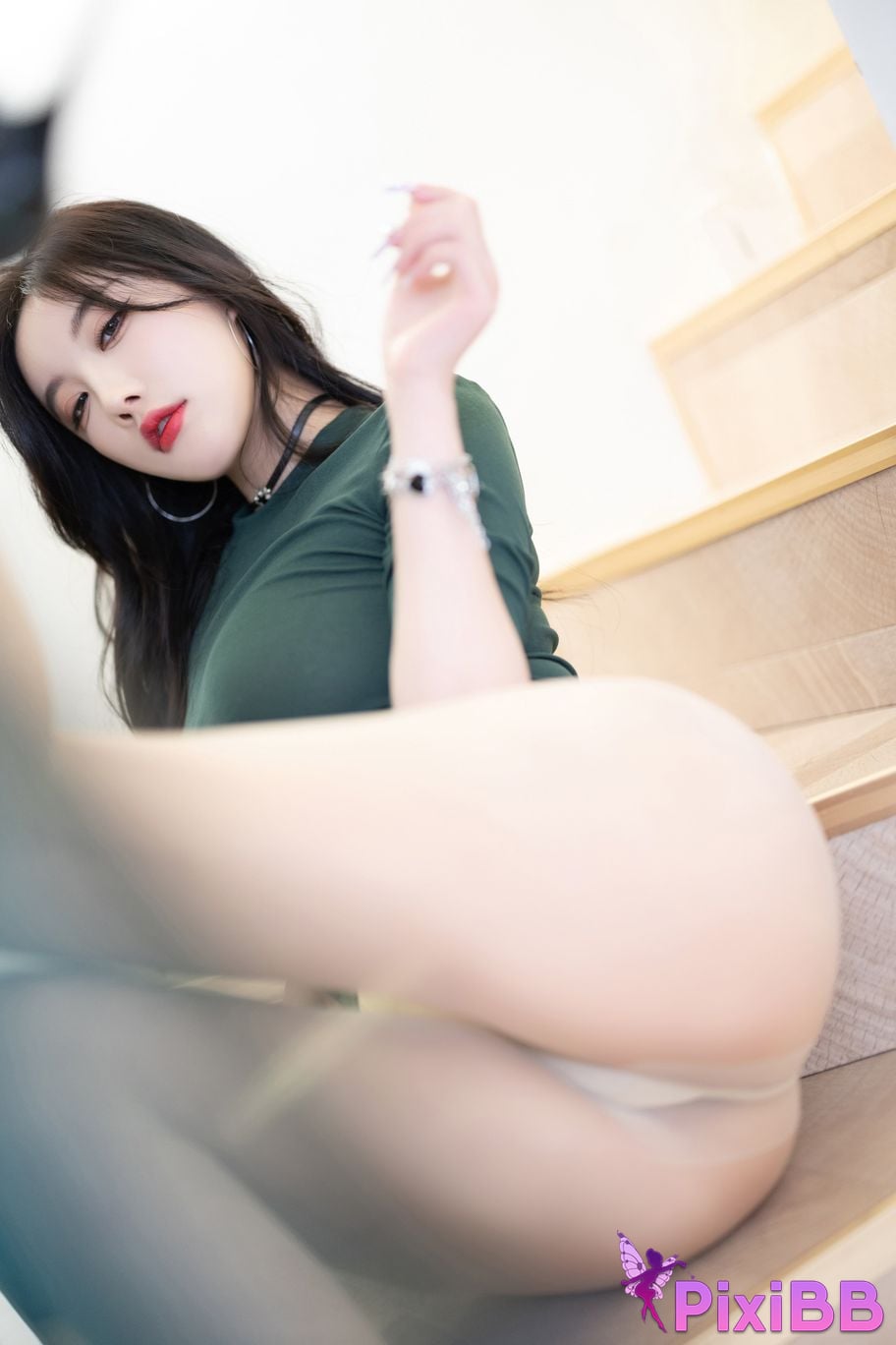 No watermark for in app purchases Yang Chen Chenchen Yome XIUREN model High heels with no bra PixiBB.COM 064