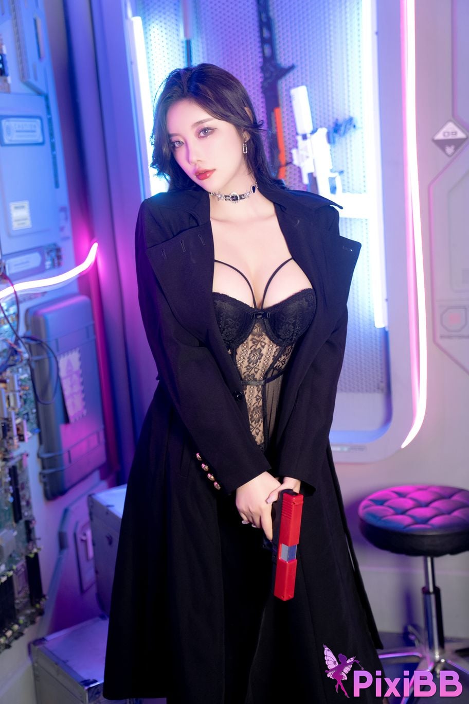 No watermark for in app purchases Yang Chen Chenchen Yome XIUREN model Open sexy fishnet stockings PixiBB.COM 010