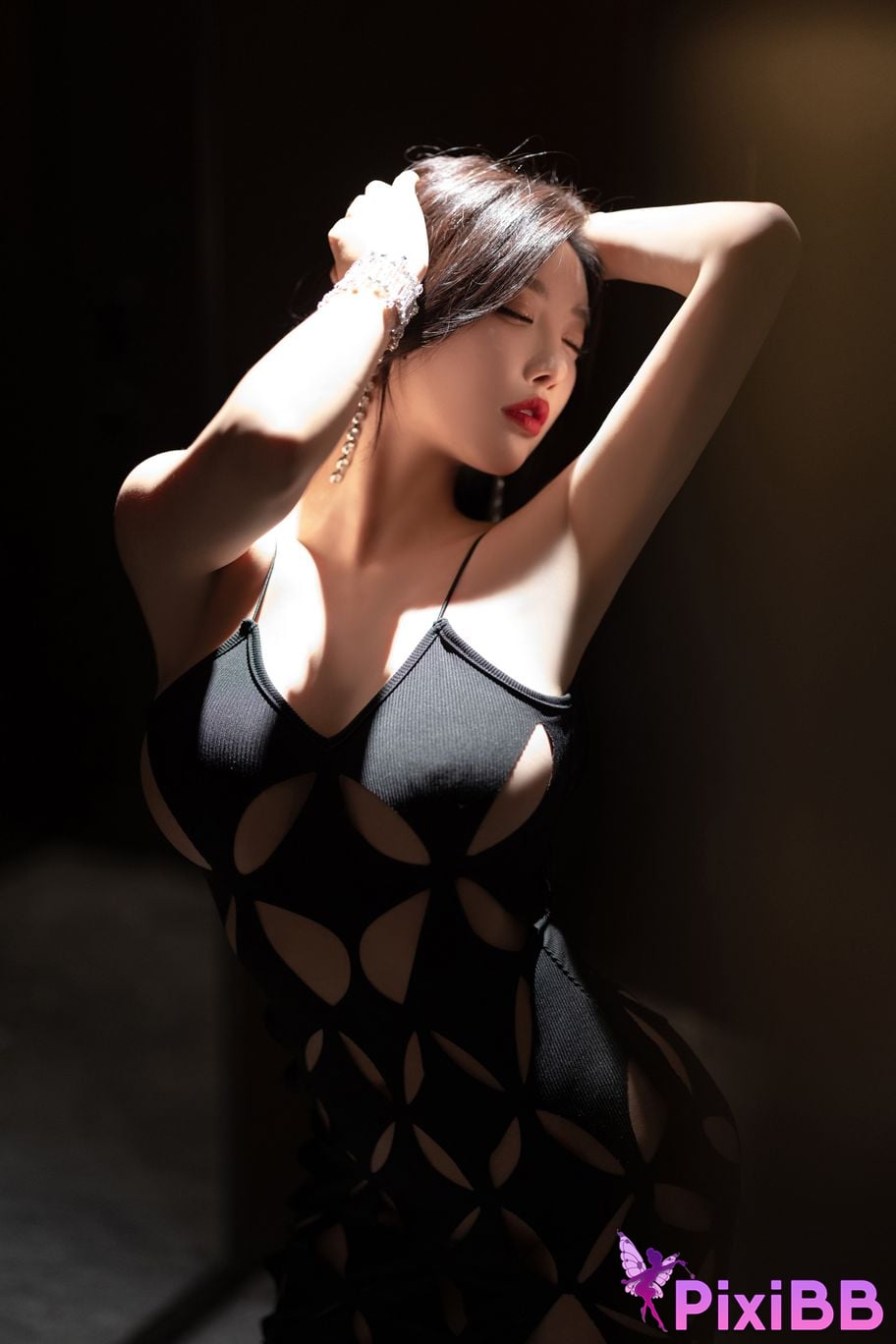 No watermark for in app purchases Yang Chen Chenchen Yome XIUREN model Sexy black stockings PixiBB.COM 016