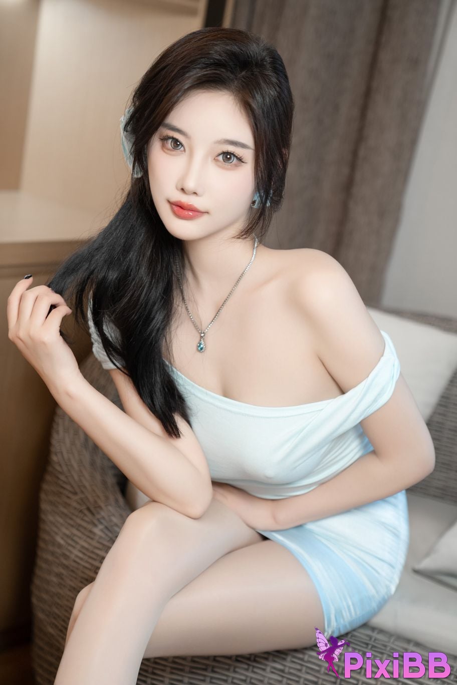 No watermark for in app purchases Yang Chen Chenchen Yome XIUREN model white stockings PixiBB.COM 041