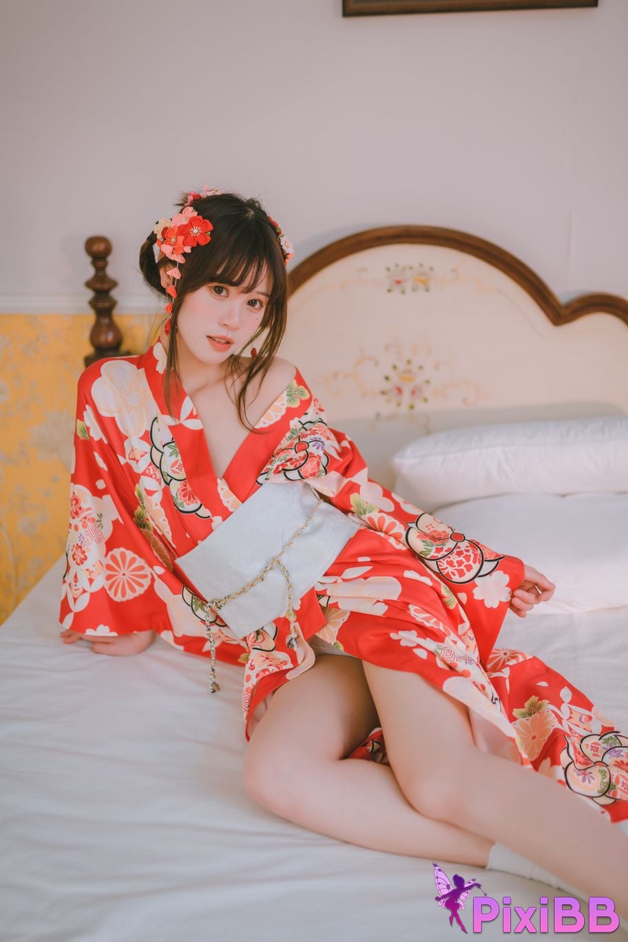 Cosplay Chitanda Kako Daily Life Yukata Indoor PixiBB.COM 002