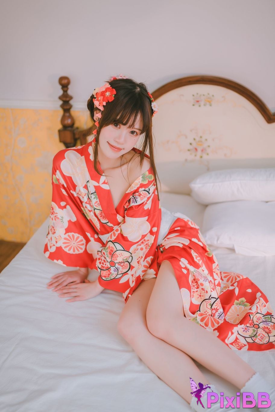 Cosplay Chitanda Kako Daily Life Yukata Indoor PixiBB.COM 003