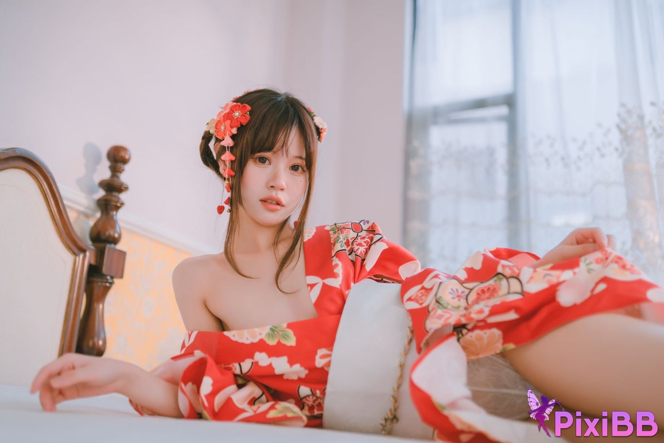 Cosplay Chitanda Kako Daily Life Yukata Indoor PixiBB.COM 014