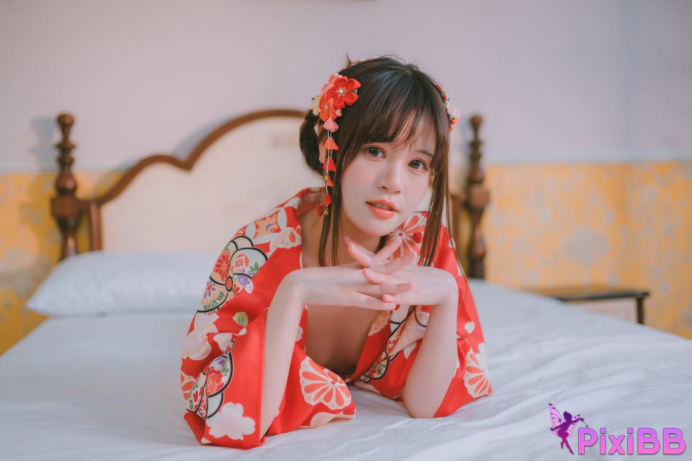 Cosplay Chitanda Kako Daily Life Yukata Indoor PixiBB.COM 032