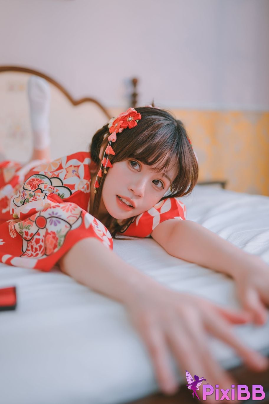 Cosplay Chitanda Kako Daily Life Yukata Indoor PixiBB.COM 035