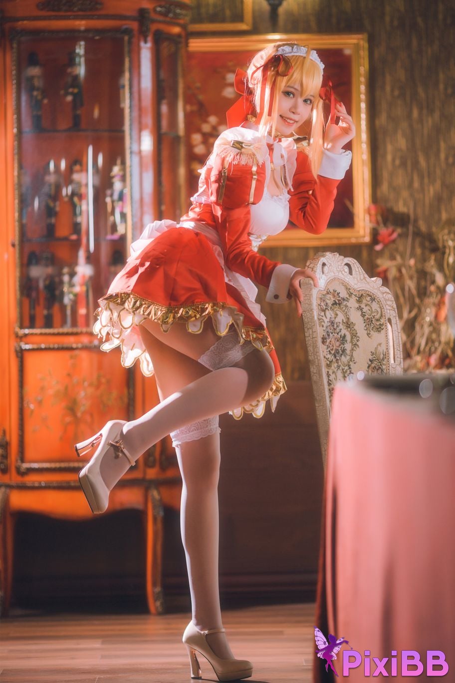 Cosplay Chitanda Kako Nero Maid PixiBB.COM 008