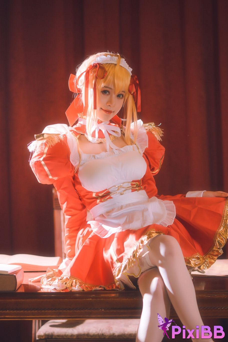 Cosplay Chitanda Kako Nero Maid PixiBB.COM 016