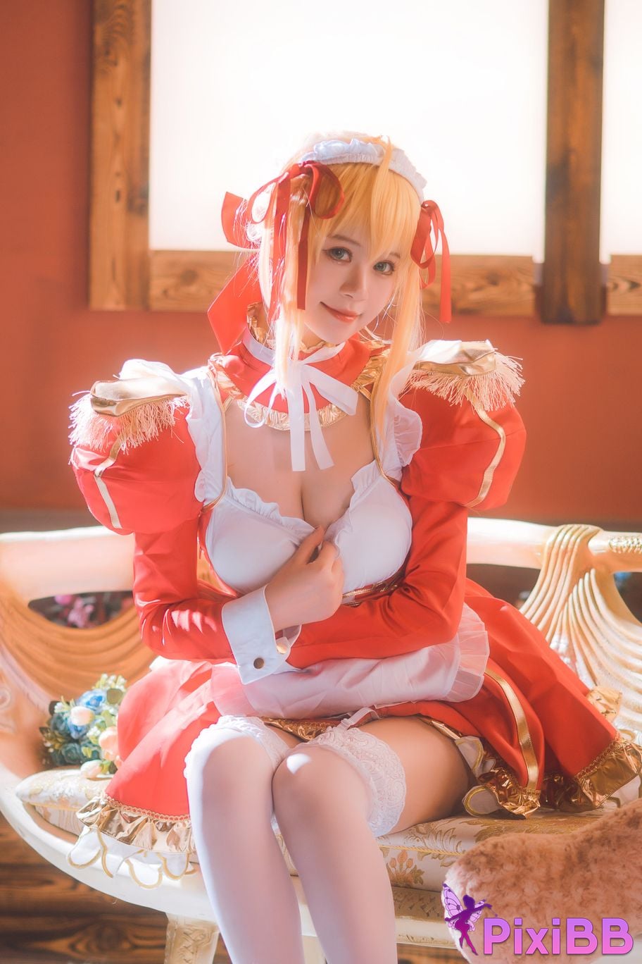 Cosplay Chitanda Kako Nero Maid PixiBB.COM 023