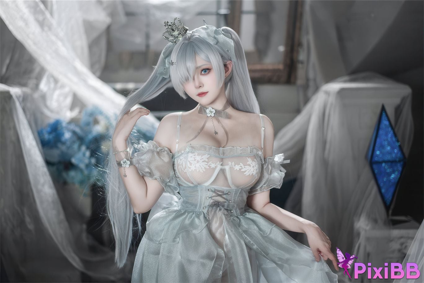 Cosplayer Natsuko Xia Xiazi cinderella crystal princess Cinderella PixiBB.COM 003