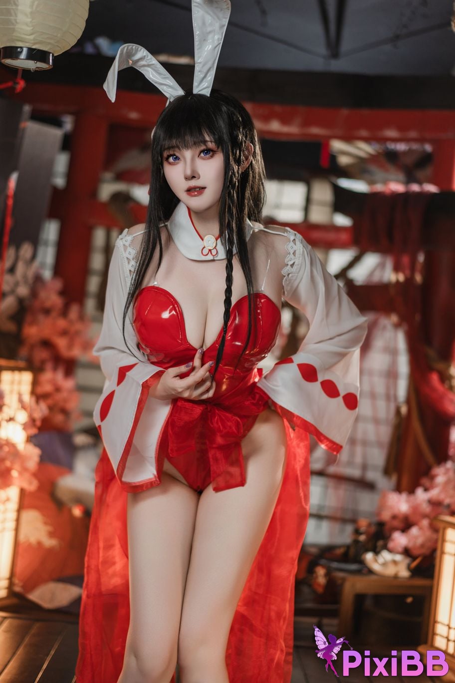 Cosplayer Natsuko Azur Lane Oyama Miko Rabbit PixiBB.COM 003