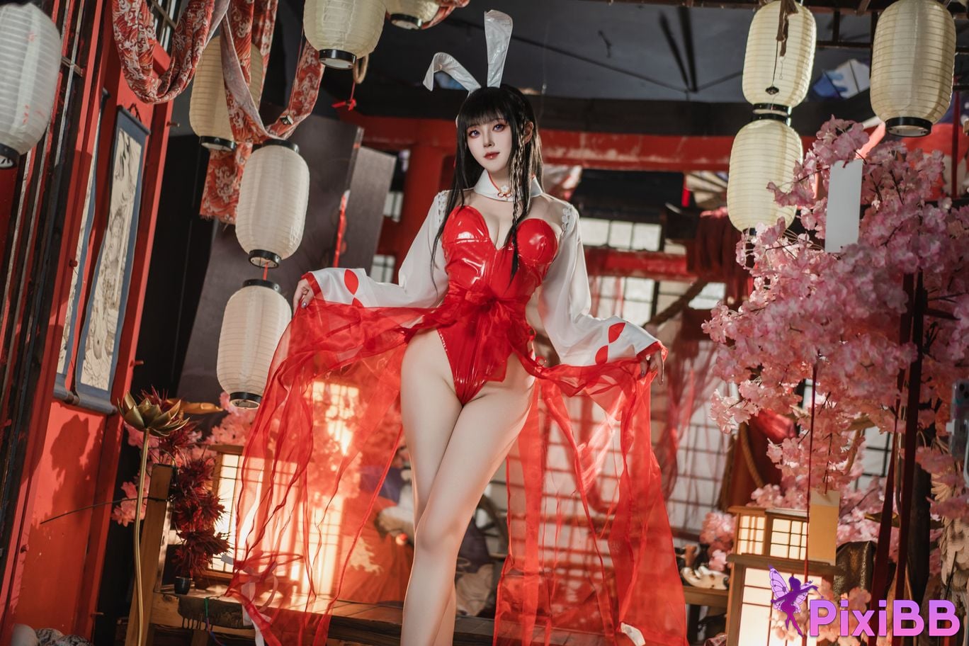 Cosplayer Natsuko Azur Lane Oyama Miko Rabbit PixiBB.COM 004