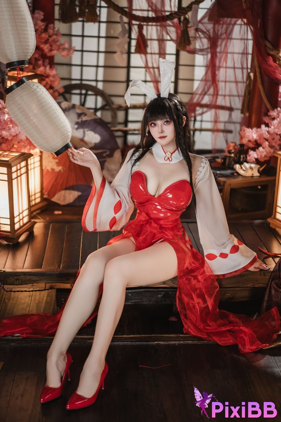 Cosplayer Natsuko Azur Lane Oyama Miko Rabbit PixiBB.COM 013