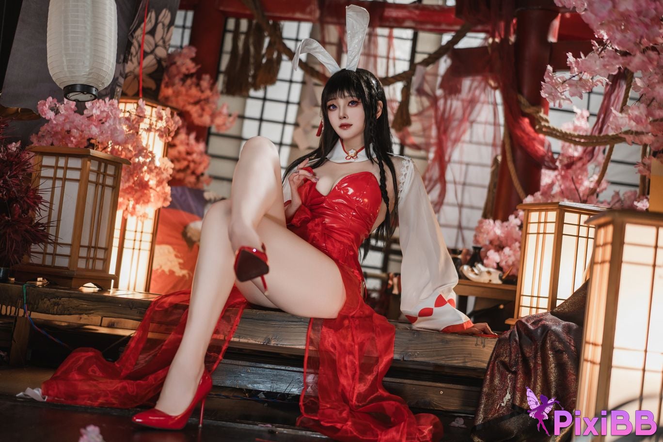 Cosplayer Natsuko Azur Lane Oyama Miko Rabbit PixiBB.COM 017