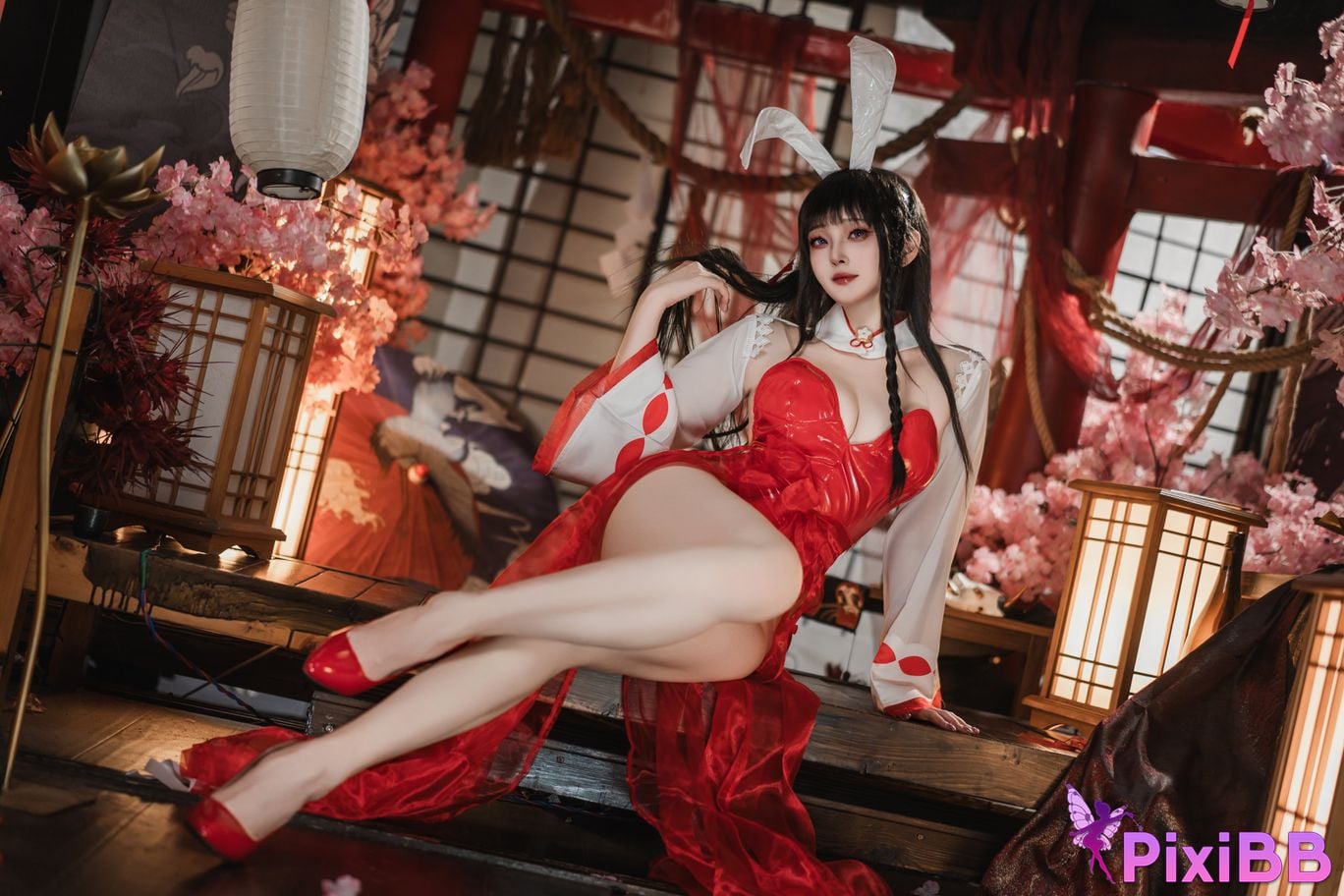 Cosplayer Natsuko Azur Lane Oyama Miko Rabbit PixiBB.COM 019