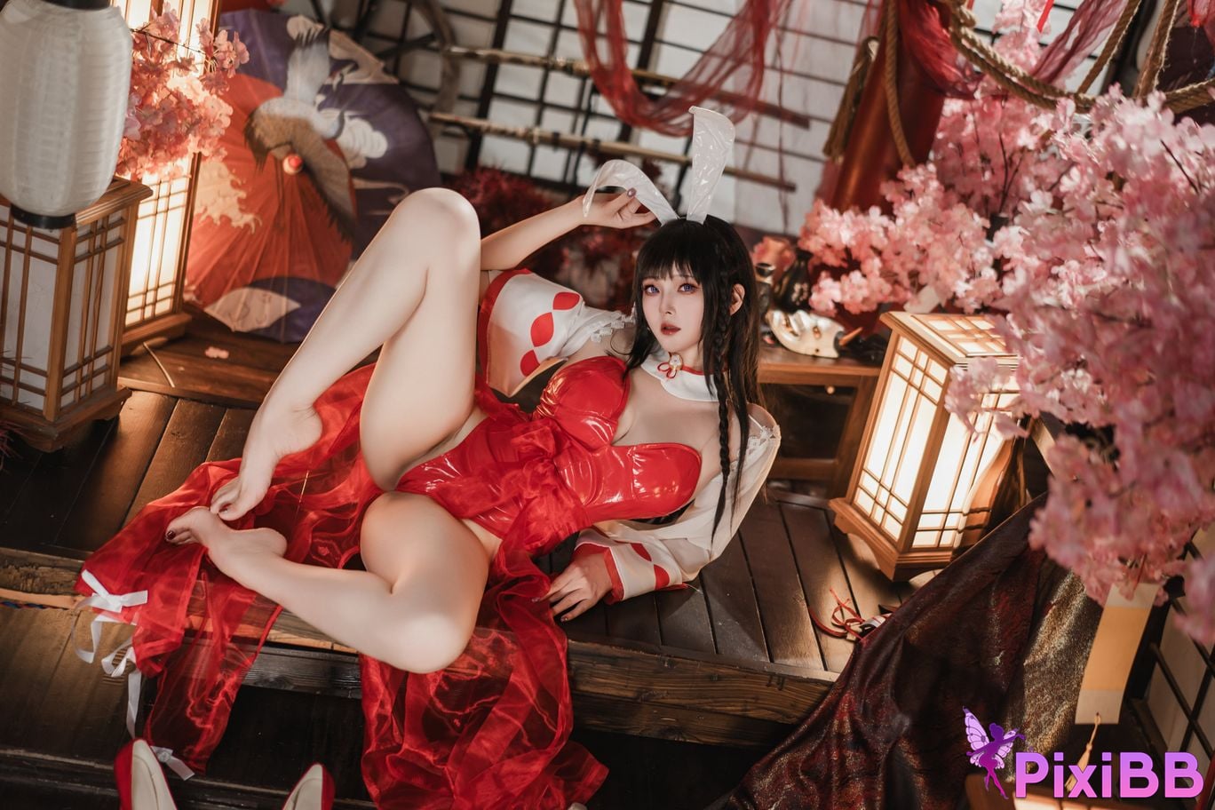 Cosplayer Natsuko Azur Lane Oyama Miko Rabbit PixiBB.COM 029