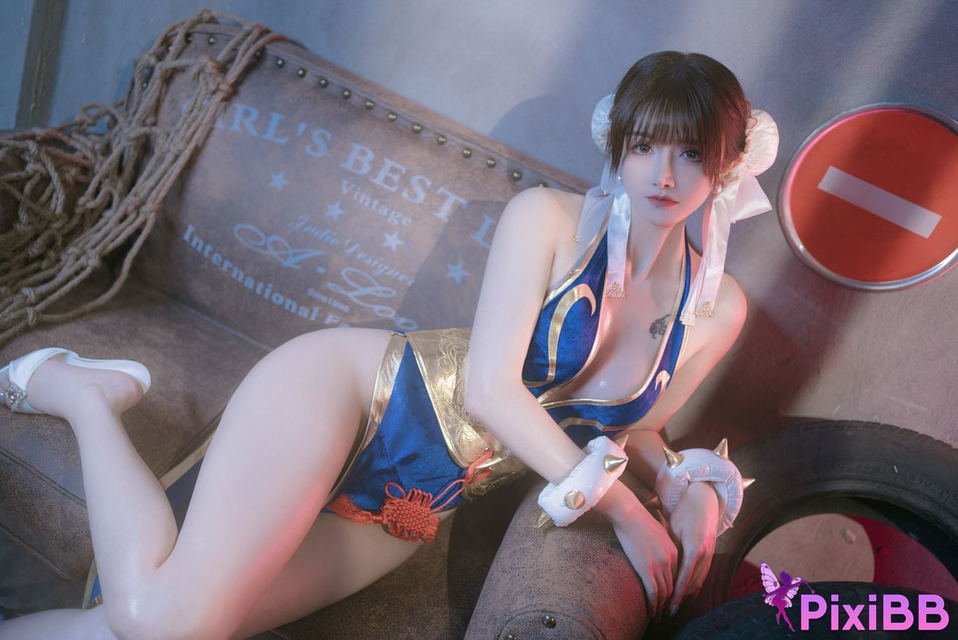 Cosplay Lu Basheng Chunlis Fighting Tutoring PixiBB.COM 002