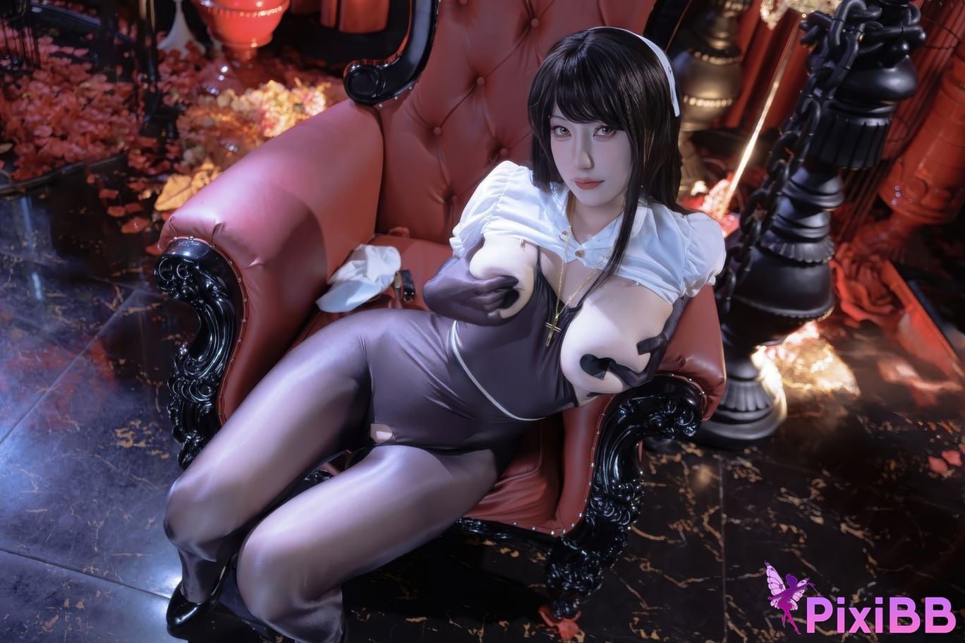 Cosplayer Xinglan is Lanlan and her name Lanmei. Punishing nuns PixiBB.COM 004