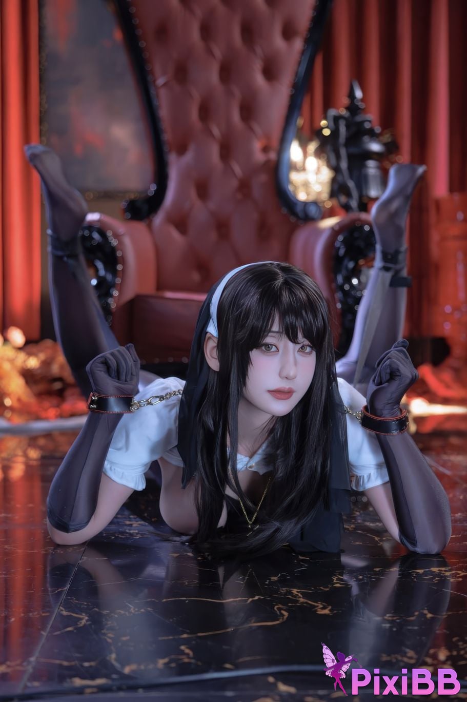 Cosplayer Xinglan is Lanlan and her name Lanmei. Punishing nuns PixiBB.COM 039