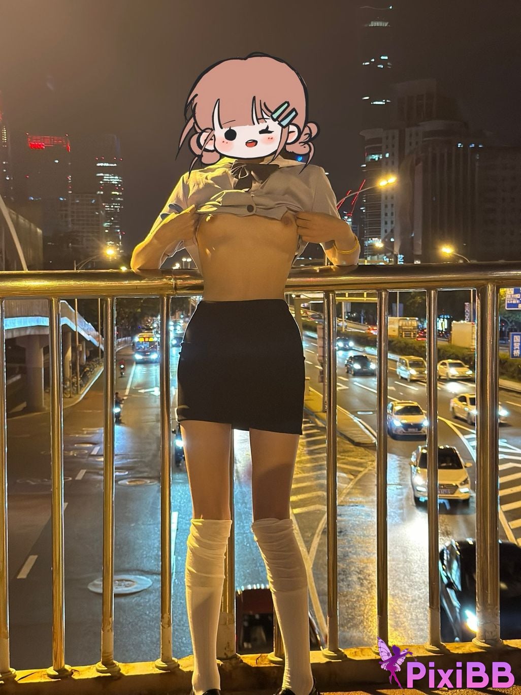 Tongtongguai Like to be exposed outdoors PixiBB.COM 047