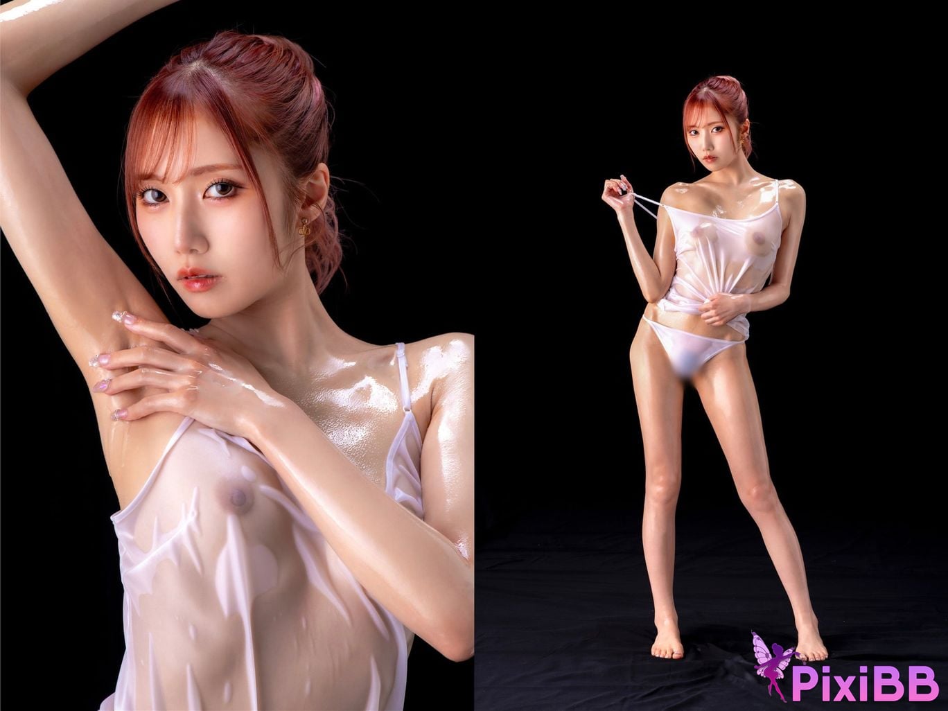 Japanese Idol Amiri Saito Absolutely transparent shiny pose book PixiBB.COM 006