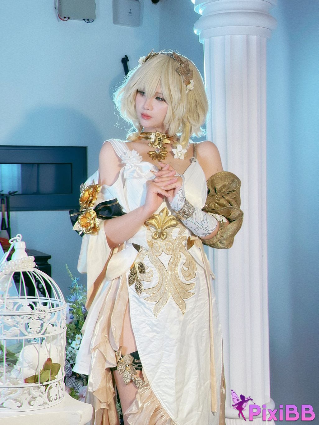 Cosplayer Pyon Pyoncos peon Aglaea HonkaiStar Rail Iron collapse aglaia PixiBB.COM 048