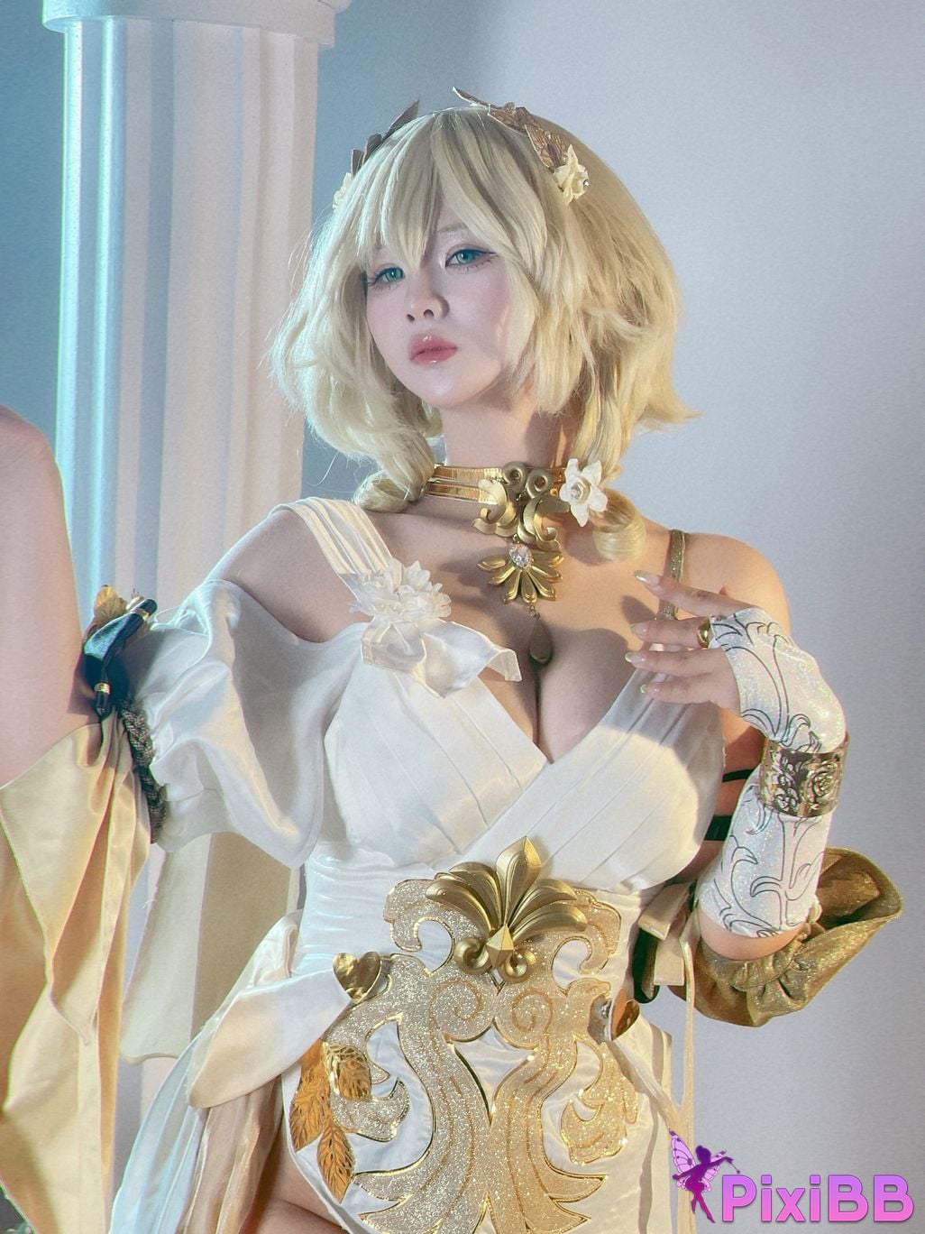 Cosplayer Pyon Pyoncos peon Aglaea HonkaiStar Rail Iron collapse aglaia PixiBB.COM 052