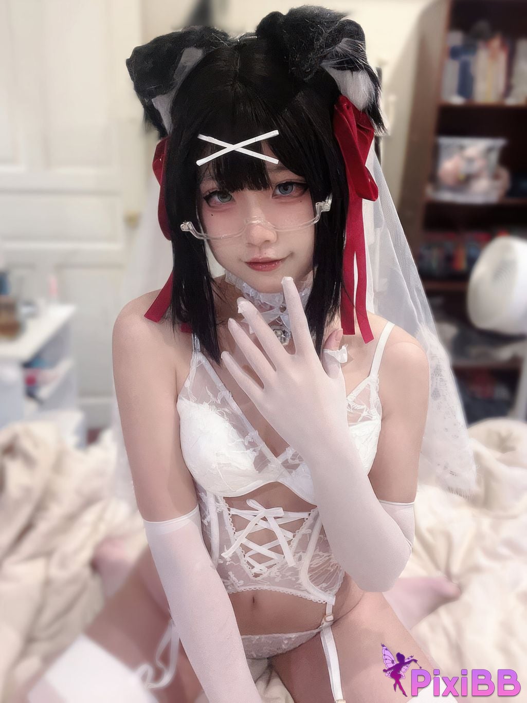 Cosplayer Nagi Shimizu puppy wedding PixiBB.COM 001