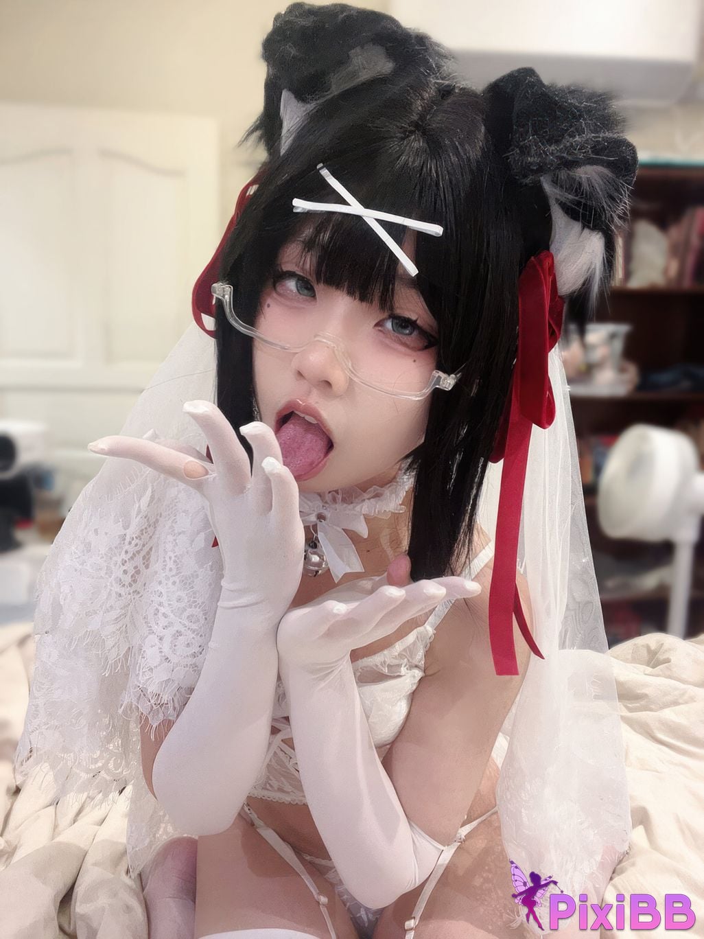 Cosplayer Nagi Shimizu puppy wedding PixiBB.COM 005