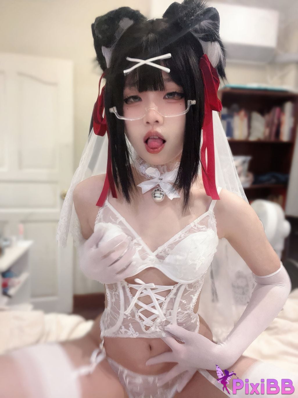 Cosplayer Nagi Shimizu puppy wedding PixiBB.COM 007