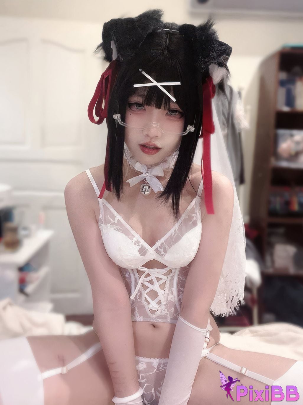Cosplayer Nagi Shimizu puppy wedding PixiBB.COM 026
