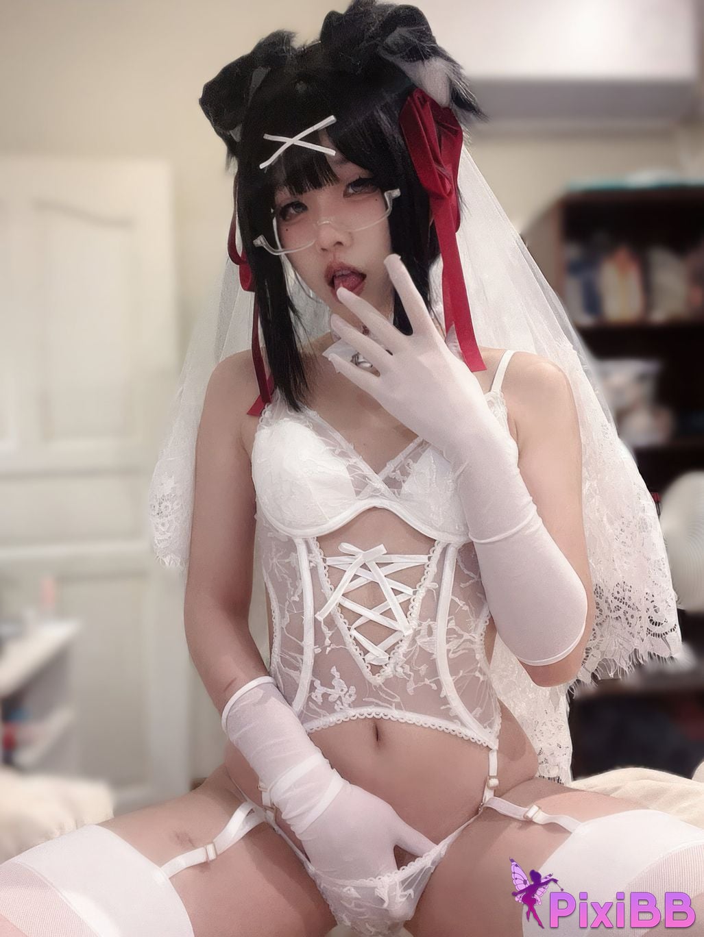 Cosplayer Nagi Shimizu puppy wedding PixiBB.COM 030