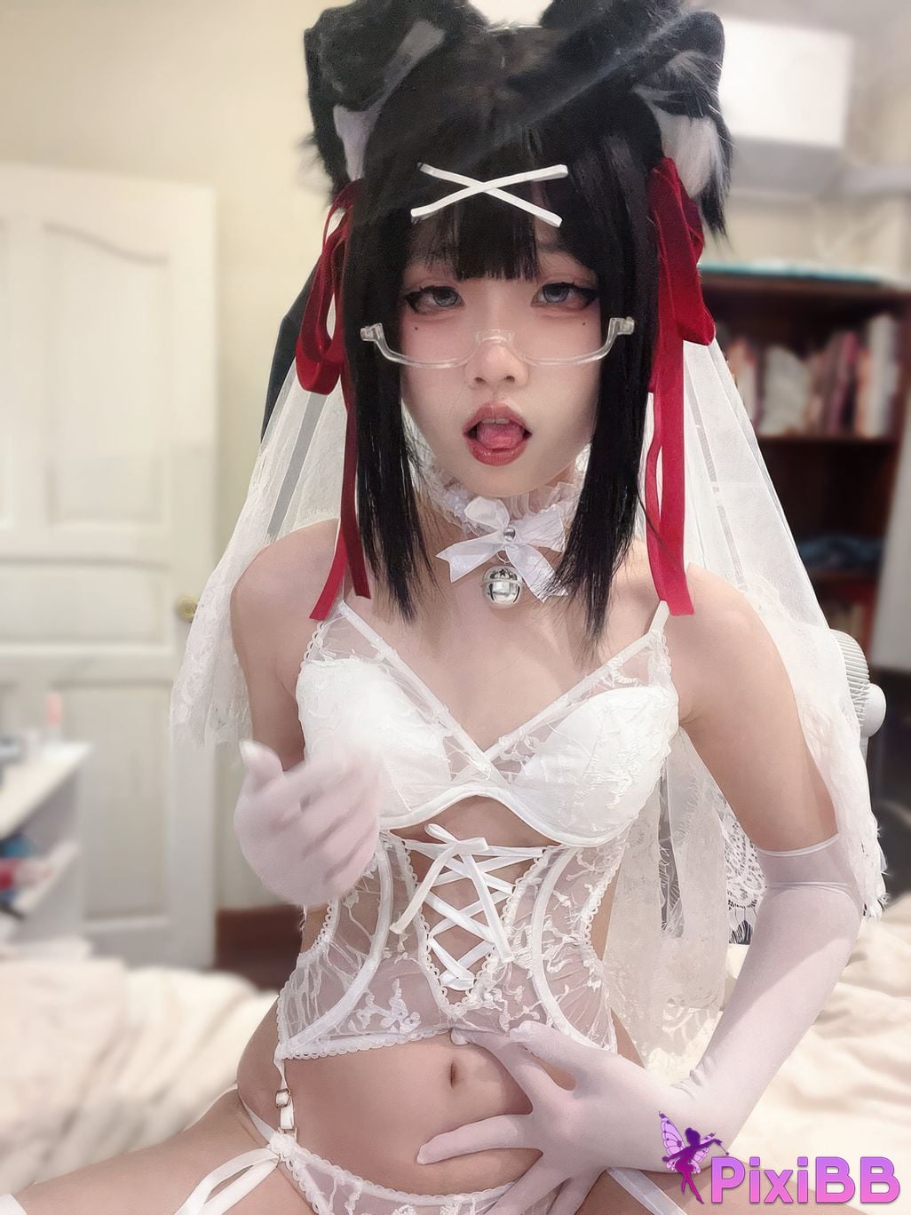 Cosplayer Nagi Shimizu puppy wedding PixiBB.COM 035