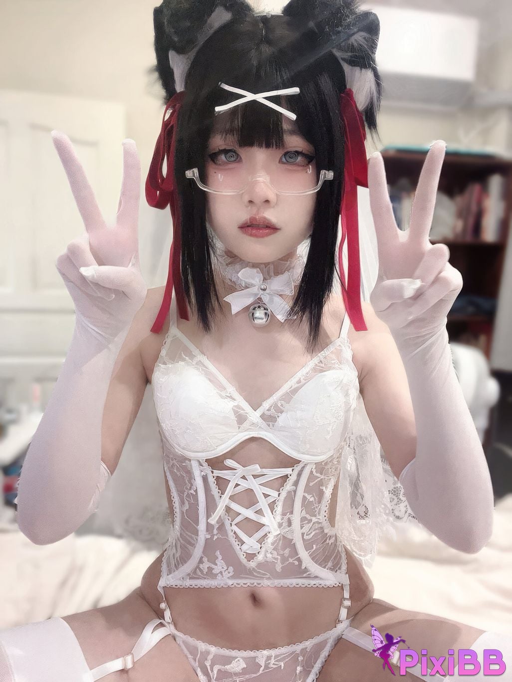 Cosplayer Nagi Shimizu puppy wedding PixiBB.COM 036