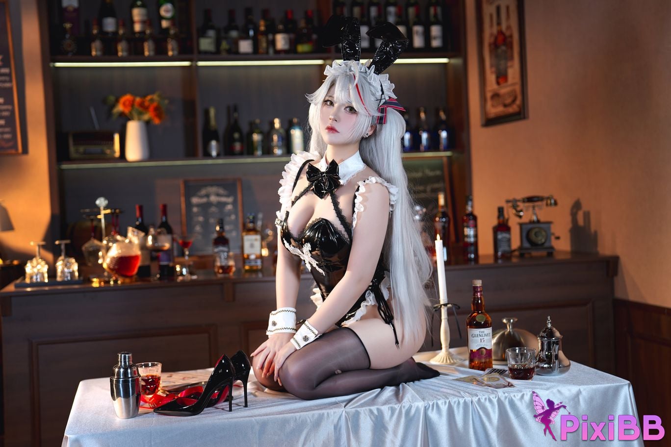 Cosplayer Half half son Ou Gen Qin Wang Bunny PixiBB.COM 029