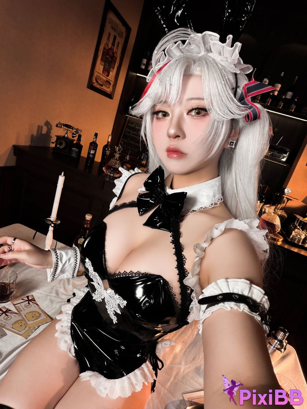 Cosplayer Half half son Ou Gen Qin Wang Bunny PixiBB.COM 038