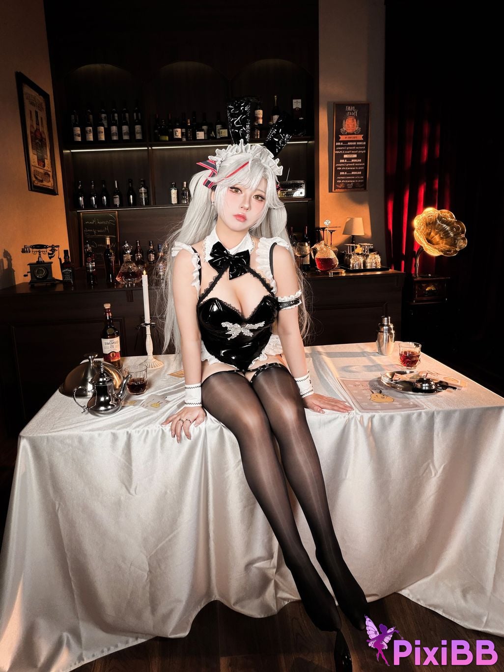 Cosplayer Half half son Ou Gen Qin Wang Bunny PixiBB.COM 047