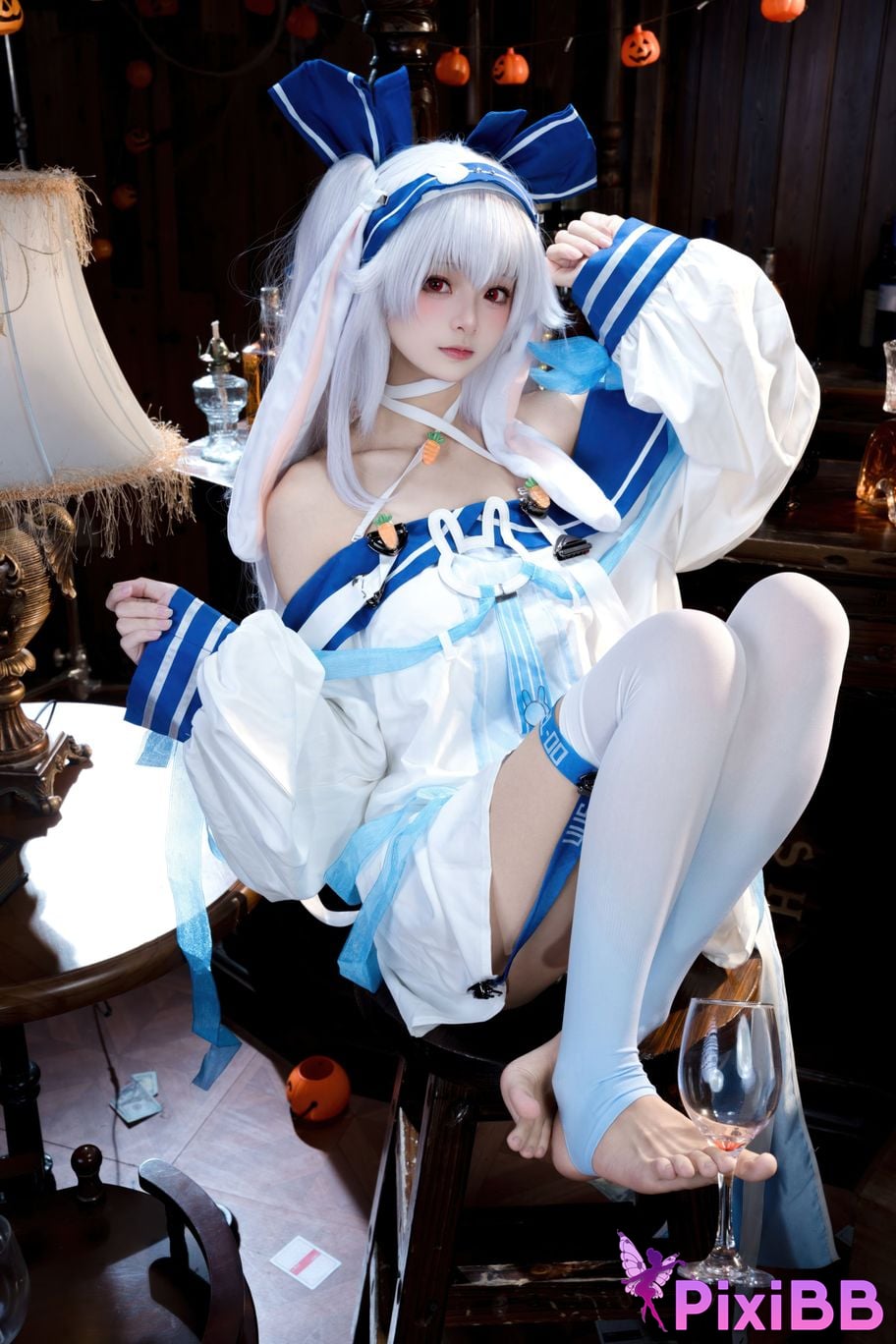 Cosplayer Jiuqi Meow azur lane Lafite ll PixiBB.COM 002