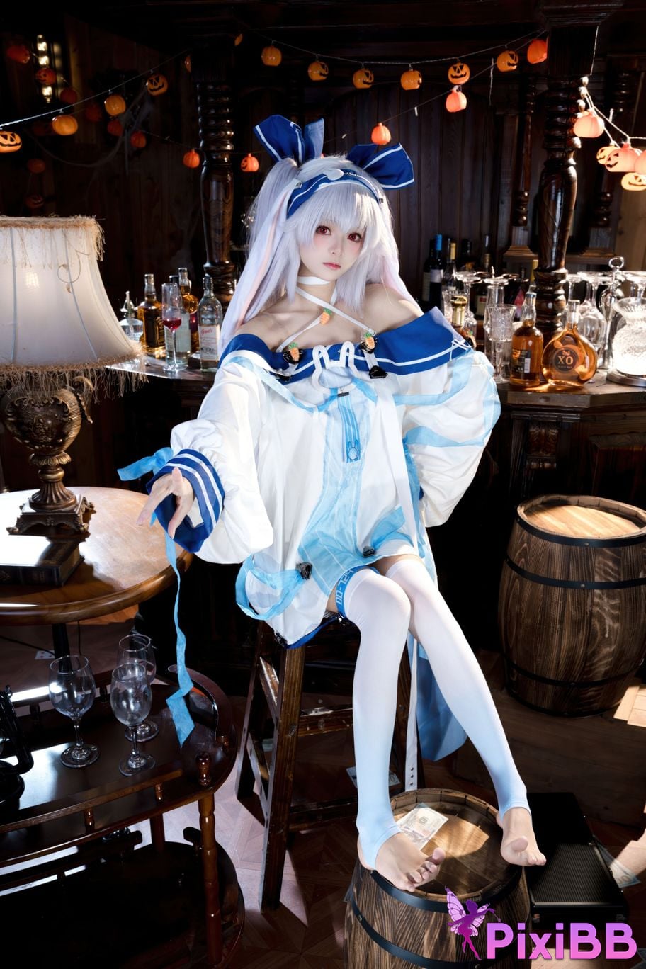 Cosplayer Jiuqi Meow azur lane Lafite ll PixiBB.COM 003