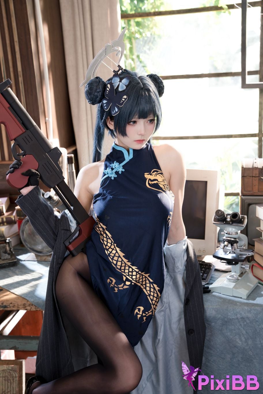 Cosplayer Jiuqi Meow Hizakibara skin PixiBB.COM 013