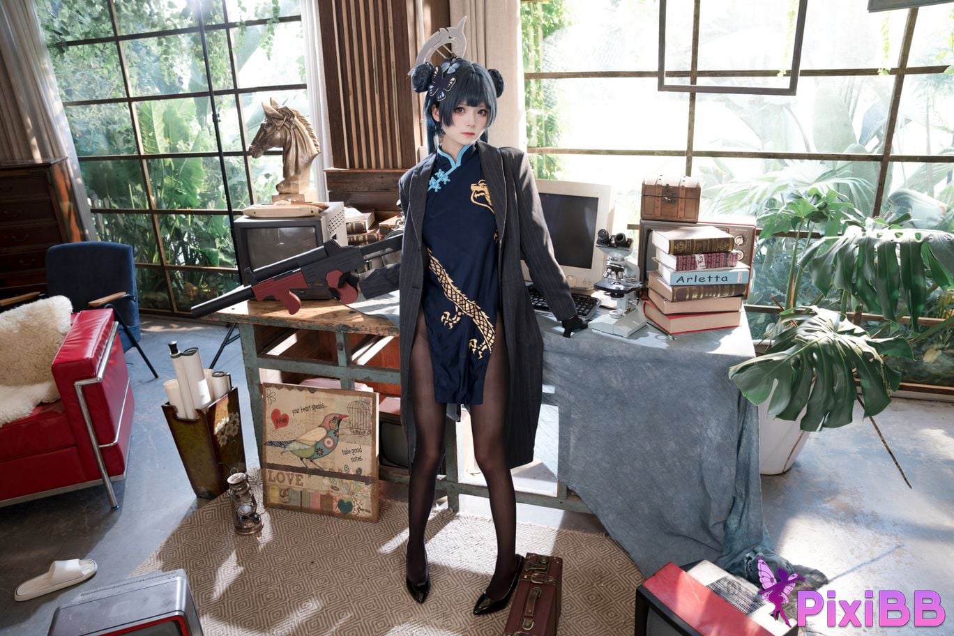 Cosplayer Jiuqi Meow Hizakibara skin PixiBB.COM 015