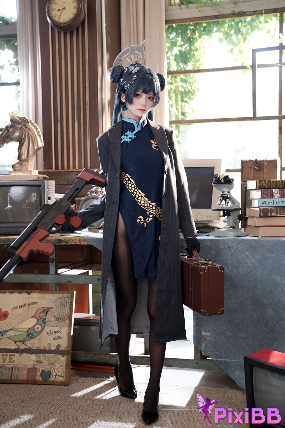 Cosplayer Jiuqi Meow Hizakibara skin PixiBB.COM 017